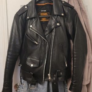 Milwaukee brand genuine leather jacket